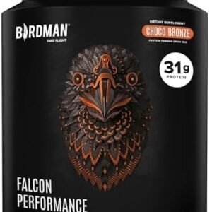 Falcon Performance Vegan Protein Powder, 31g Protein, 5g Creatine, 5g BCAA, Probiotics, Electrolytes, Pre Workout, Low Carb, Sugar Free & Dairy Free, Plant Based Chocolate Protein -19 servings