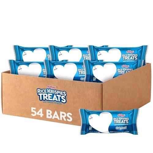 Rice Krispies Treats Crispy Marshmallow Squares, Snack Bars, Original (54 Count)
