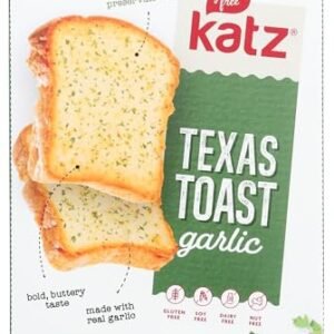 Katz Gluten Free, Frozen, Texas Toast Garlic Gluten Free, 7.8 Ounce