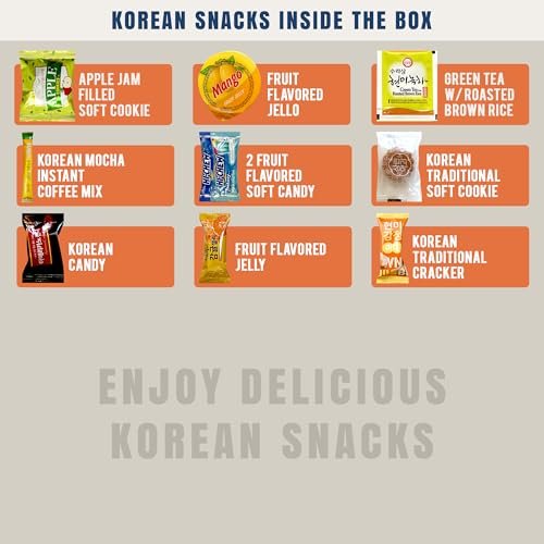 Dagaon Delightful Korean Snack Box 28 Count – Tasty Korean Snacks and Foods Including Chips, Biscuits, Cookies, Pies, Candies, Drinks, Ramen Noodles. Assortment of Korean treats and foods for everyone. - Image 7