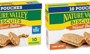 Nature Valley Biscuit Sandwiches, Peanut Butter, 10 ct, 13.5 OZ (Pack of 2)