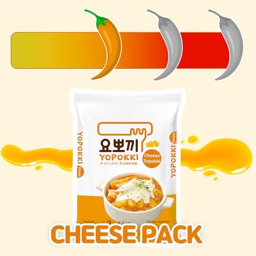 Yopokki Instant Tteokbokki Pack (Cheese, Pack of 2) Korean Street food with cheese sauce Topokki Rice Cake - Quick & Easy to Prepare - Image 4