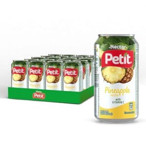 Petit Pineapple Nectar, 330 ml Cans (Pack of 24) – Refreshing Tropical Fruit Juice Beverage