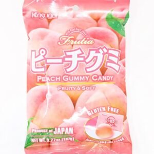 Japanese Fruit Gummy Candy from Kasugai - Peach - 107g