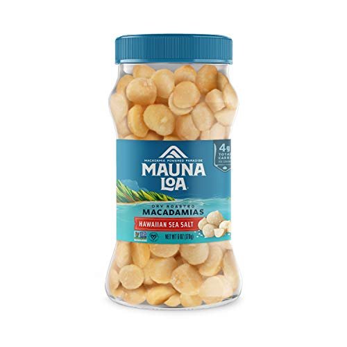 Mauna Loa Premium Roasted Macadamia Nuts, Salt Flavor, 6 Oz Jar (Pack of 1)