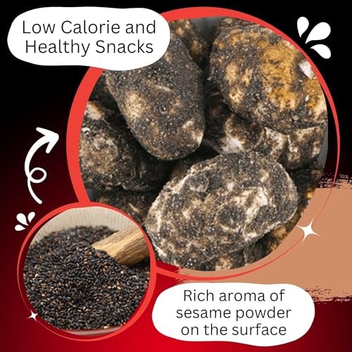 Echigo Seika, Funwari Meijin Fluffy Rice Puff, Kurogoma Flavor | Snack Size, Asian Rice Snacks, Mochi Snack | Authentic Product of Japan (1 pack, Black Sesame) - Image 3