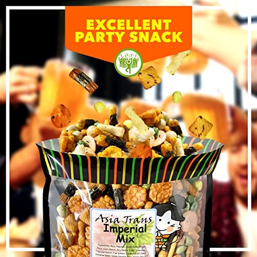 Traditional Imperial Mix Arare Rice Crackers - Mochi Crunch Asian Snack Mix - Assorted Shapes and Flavors - Sweet, Salty, and Umami Taste - Crunchy On-The-Go Snack For Any Occasion - 9 Ounce - Image 4