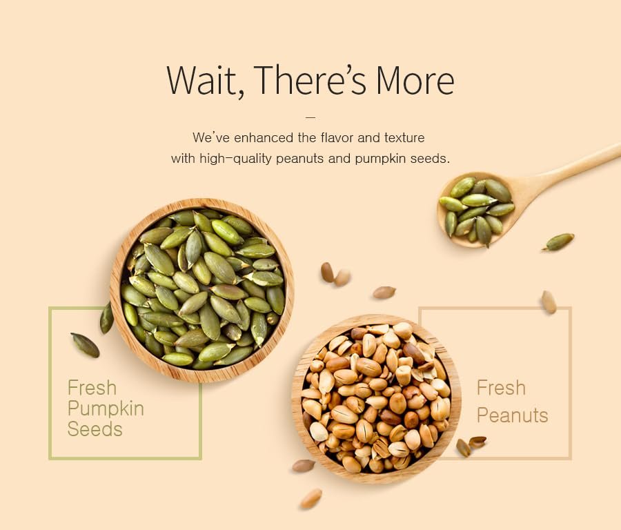 Damtuh Korean Walnut Almond Adlay (Job's Tear) Powder Meal Replacement Shake - Nutty Breakfast Drink, Misugaru, 18g x 50 Sticks (Pack of 1) - Image 5