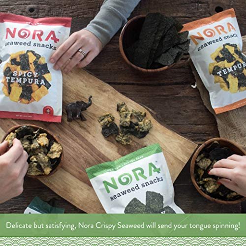 Crispy Seaweed Snacks by Nora | Asian Snacks | Taster's Variety Pack | Low-Sugar, Vegan, Non-GMO Verified | 6-Pack - Image 3