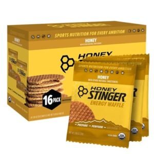Honey Stinger Organic Honey Waffle Energy Stroopwafel for Exercise, Endurance and Performance Sports Nutrition for Home & Gym, Pre and Post Workout Box of 16 Waffles, 16.96 Ounce (Pack of 16)