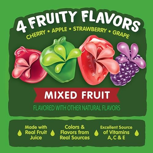 Black Forest, Juicy Burst, Fruit Flavored Snacks, Mixed Fruit Flavors, A Juicy Burst of Natural Flavors, Made with Real Fruit Juice, 0.8 oz 40 ct - Image 3