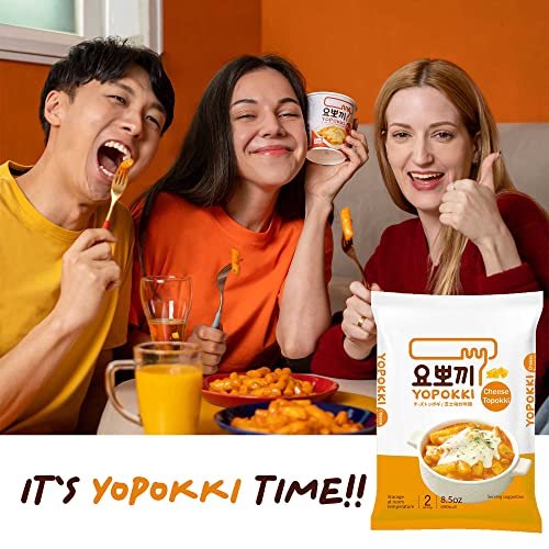 Yopokki Instant Tteokbokki Pack (Cheese, Pack of 2) Korean Street food with cheese sauce Topokki Rice Cake - Quick & Easy to Prepare - Image 7
