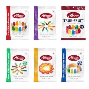 Albanese World's Best Gummi Variety Pack of Gummy Candy, Assorted Flavors 7oz & 7.5oz (Pack of 6)