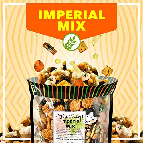 Traditional Imperial Mix Arare Rice Crackers - Mochi Crunch Asian Snack Mix - Assorted Shapes and Flavors - Sweet, Salty, and Umami Taste - Crunchy On-The-Go Snack For Any Occasion - 9 Ounce - Image 2