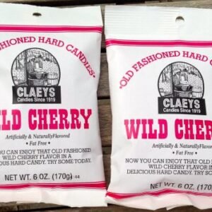 Claeys Wild Cherry Flavored Old Fashioned Hard Candy - (2 X 6oz Bags)