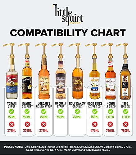 Peach Syrup for Ice Tea & Drinks 25.4 Ounces Flavoring for Drinks with Little Squirt Syrup Pump - Image 6