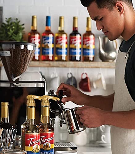 Peach Syrup for Ice Tea & Drinks 25.4 Ounces Flavoring for Drinks with Little Squirt Syrup Pump - Image 2