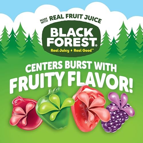 Black Forest, Juicy Burst, Fruit Flavored Snacks, Mixed Fruit Flavors, A Juicy Burst of Natural Flavors, Made with Real Fruit Juice, 0.8 oz 40 ct - Image 2
