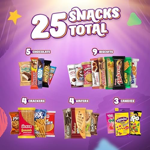 Eastanbul International Snack Box, Premium 25 Full-Size Foreign Snack Box, From Around The World International, Sweet, Savory, Chewy, Crunchy - Image 2