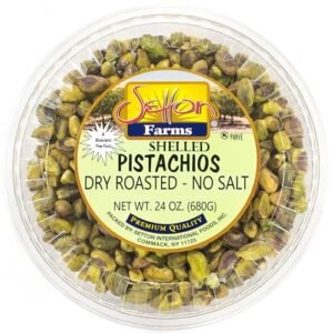 Setton Farms Shelled Pistachio Kernels, Dry Roasted No Salt, 24 Ounce (No Shells, Unsalted) (Also perfect for making Dubai Chocolate)