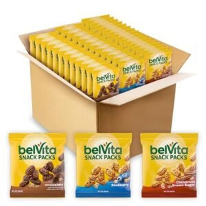 belVita Bites Breakfast Biscuits Variety Pack, 3 Flavors, Mothers Day Cookies, 40 Snack Packs