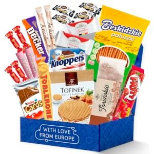 International Snack Box - Exotic & Foreign Snacks Collection: 22 European Snacks from Italy, Germany, Poland, Netherlands, Belgium, Switzerland, UK | Curated European Taste Adventure