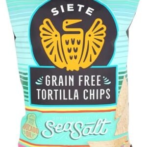 Siete Sea Salt Grain Free Tortilla Chips, 5 oz bags (1 PACK)