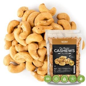 Oven Dry Roasted Fancy Cashews with Sea Salt-64 oz (4 lbs) | Whole Cashews | No Oil | No PPO | Vegan and Keto Friendly | Made from Natural Cashews