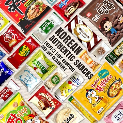 Dagaon Delightful Korean Snack Box 28 Count – Tasty Korean Snacks and Foods Including Chips, Biscuits, Cookies, Pies, Candies, Drinks, Ramen Noodles. Assortment of Korean treats and foods for everyone. - Image 3