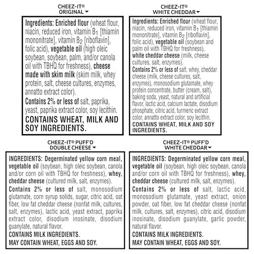 Cheez-It Cheese Crackers, Baked Snack Crackers, Lunch Snacks, Variety Pack (40 Pouches) - Image 7