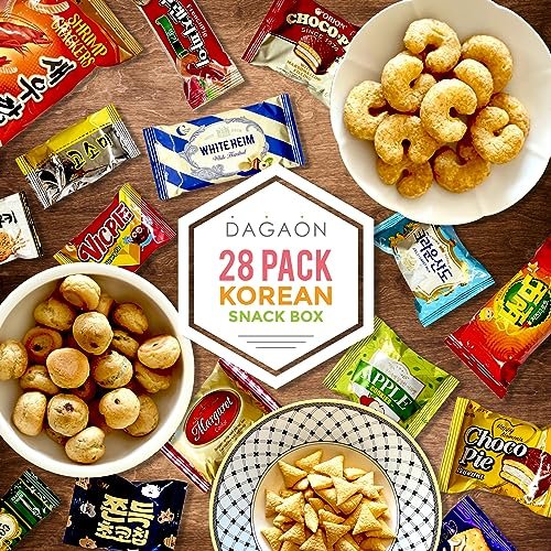 Dagaon Delightful Korean Snack Box 28 Count – Tasty Korean Snacks and Foods Including Chips, Biscuits, Cookies, Pies, Candies, Drinks, Ramen Noodles. Assortment of Korean treats and foods for everyone. - Image 4