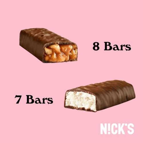 NICKS Keto Chocolate Candy Bars Variety Pack, No Added Sugar, Coconut, Gluten Free Sweets Low carb Candy Snack Bar (Multipack 15x40g) - Image 2