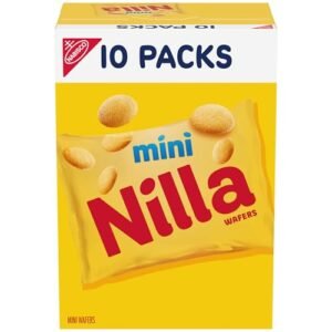 NILLA Wafers Mini Cookies, Vanilla Wafers, 10 Snack Packs