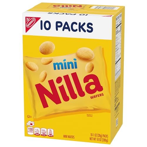 NILLA Wafers Mini Cookies, Vanilla Wafers, 10 Snack Packs - Image 14