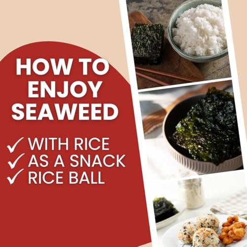 Korean Crispy Seasoned Seaweed Snacks Kimchi Spicy Sheets -12 Individual Packs 100% Natural Laver 12 Pack Roasted Nori Snack Healthy Premium Gim by Unha's Asian Snack Box - Image 4