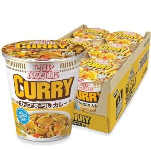 Nissin Cup Noodle Ramen Noodle Soup, Curry, 2.82 Ounce (Pack of 6)