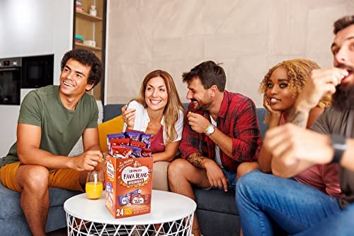 The Happy Snack Company Fava Beans Variety Pack 24 x 1 oz (Smoky BBQ Flavor and Pizza Flavor).Gluten free. Nut free. Dairy free. Non-GMO and Vegan. 5g Protein & 130 Cals. - Image 7