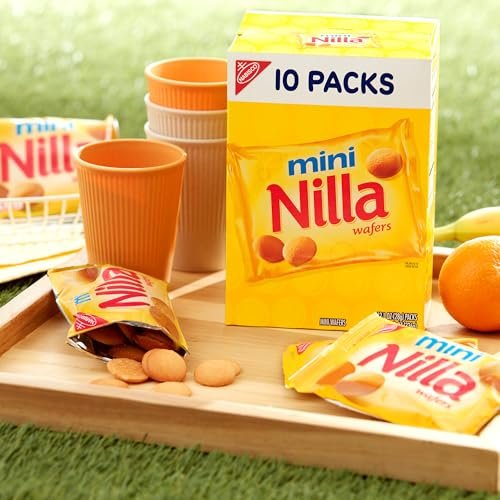 NILLA Wafers Mini Cookies, Vanilla Wafers, 10 Snack Packs - Image 9