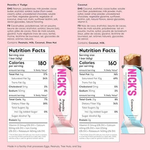 NICKS Keto Chocolate Candy Bars Variety Pack, No Added Sugar, Coconut, Gluten Free Sweets Low carb Candy Snack Bar (Multipack 15x40g) - Image 5