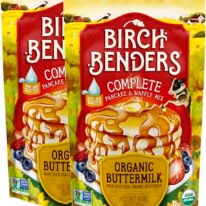 Birch Benders Organic Buttermilk Pancake and Waffle Mix, 16 oz (Pack of 2)
