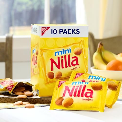 NILLA Wafers Mini Cookies, Vanilla Wafers, 10 Snack Packs - Image 5