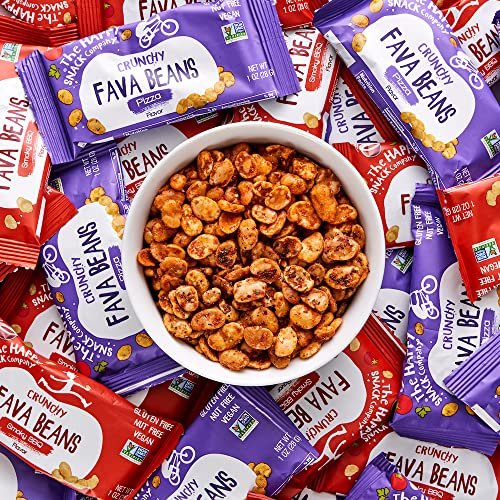 The Happy Snack Company Fava Beans Variety Pack 24 x 1 oz (Smoky BBQ Flavor and Pizza Flavor).Gluten free. Nut free. Dairy free. Non-GMO and Vegan. 5g Protein & 130 Cals. - Image 8